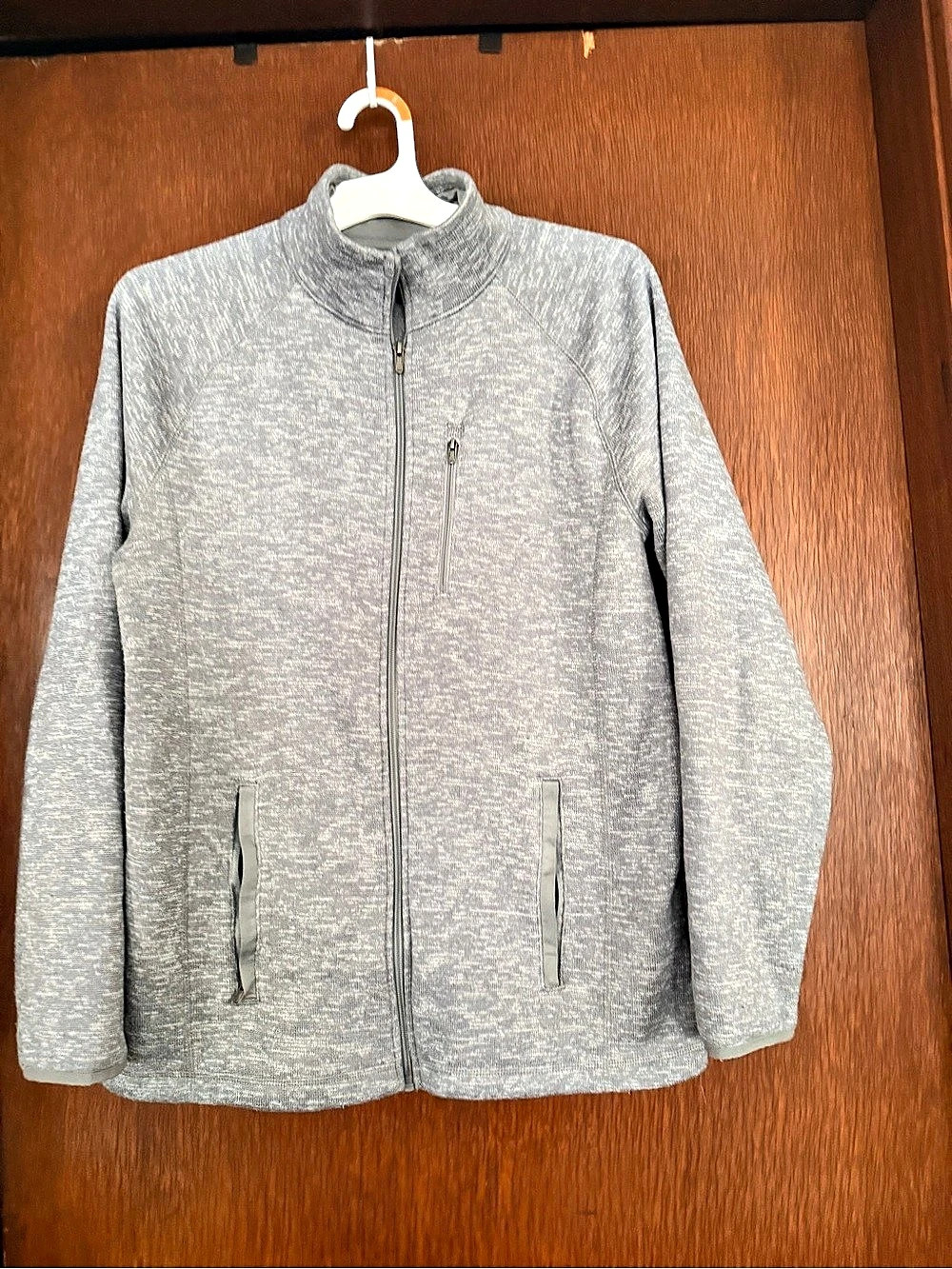 George Men's Gray Full-Zip Jacket Size Small
